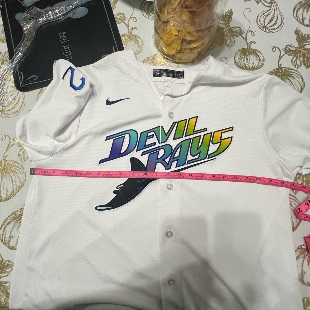 Nike White and Blue Men's Jersey caja 2 - Picture 5 of 6